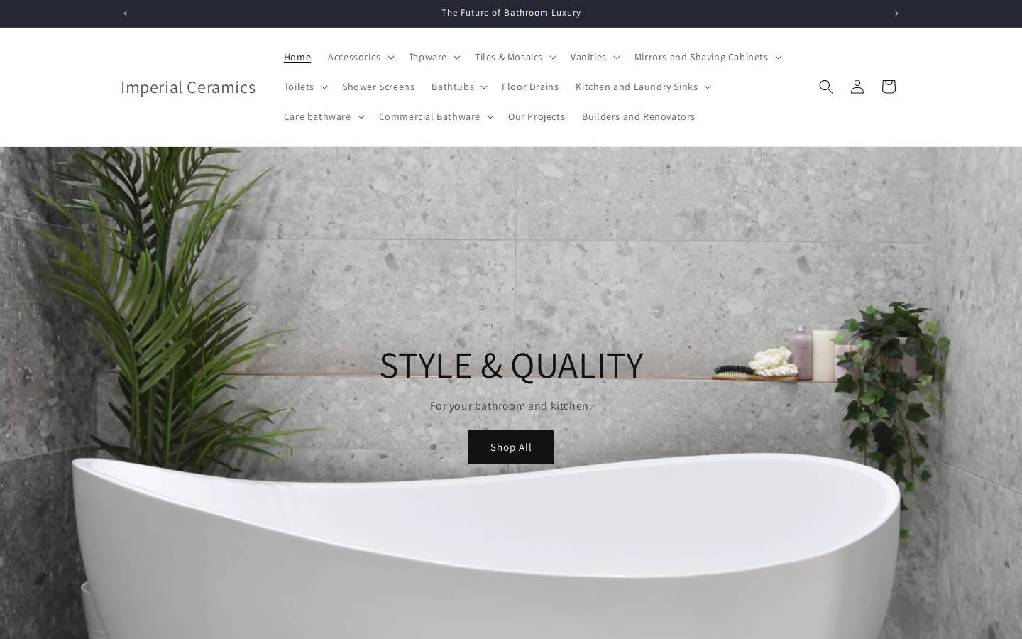 thebathroomproject.com.au homepage screenshot