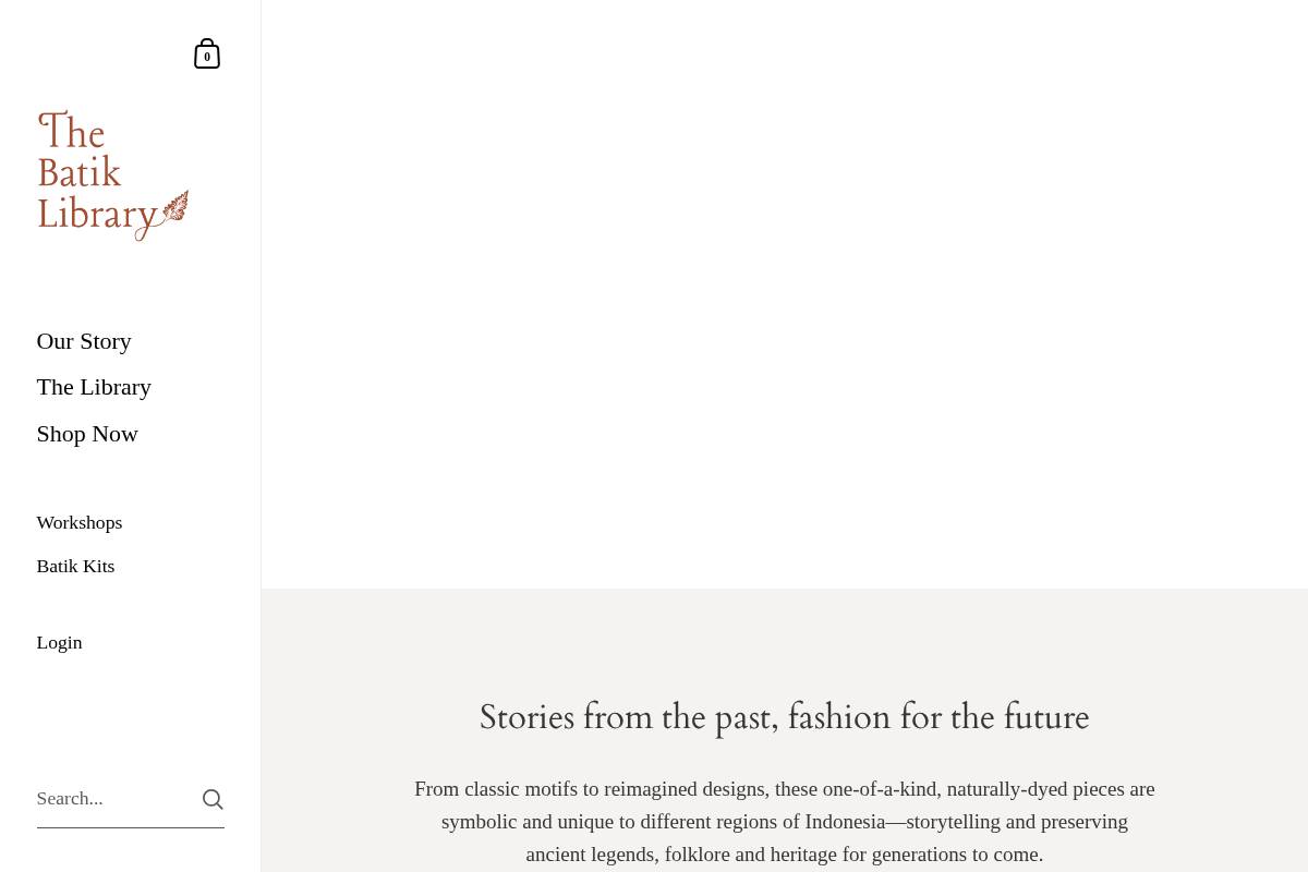 thebatiklibrary.com homepage screenshot