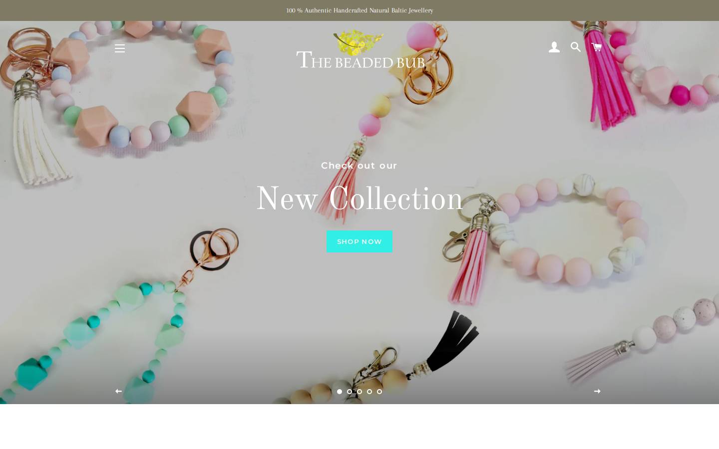thebeadedbub.com.au homepage screenshot