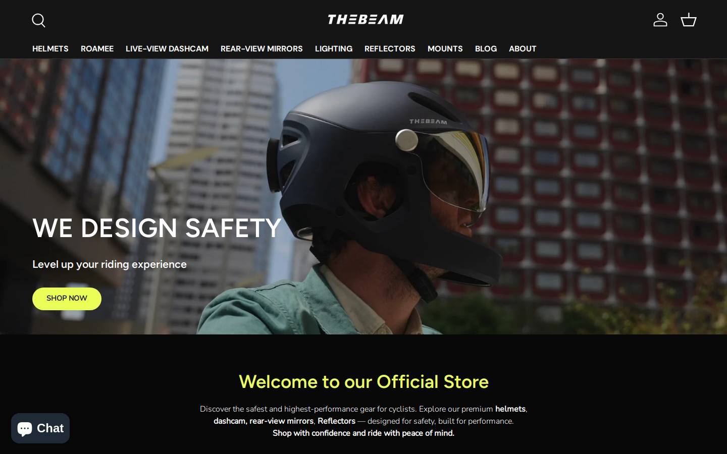 Thebeamofficial homepage screenshot