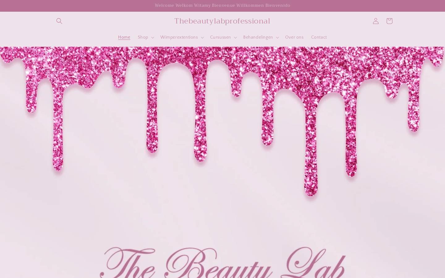 thebeautylabprofessional.nl homepage screenshot