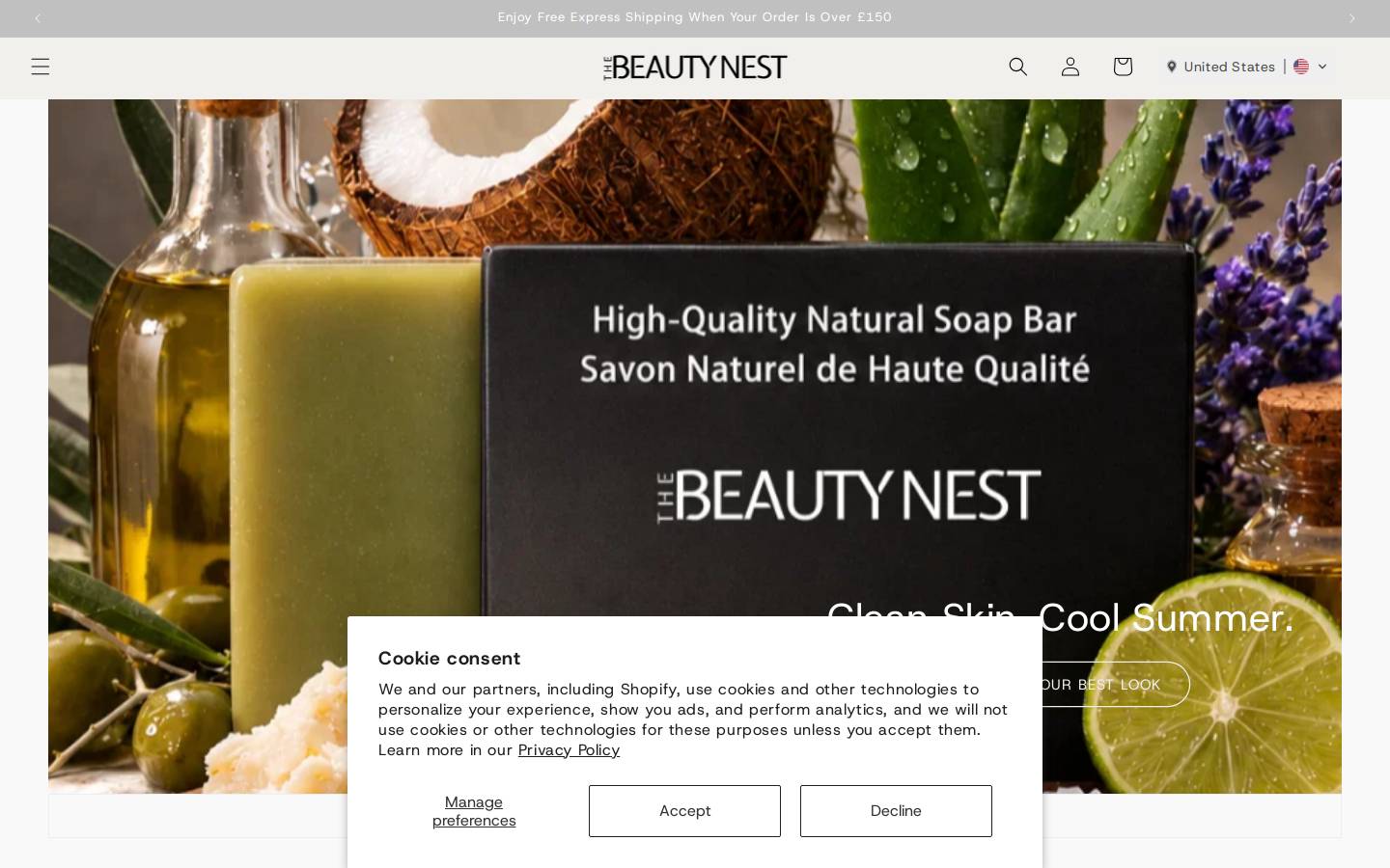 thebeautynest.net homepage screenshot