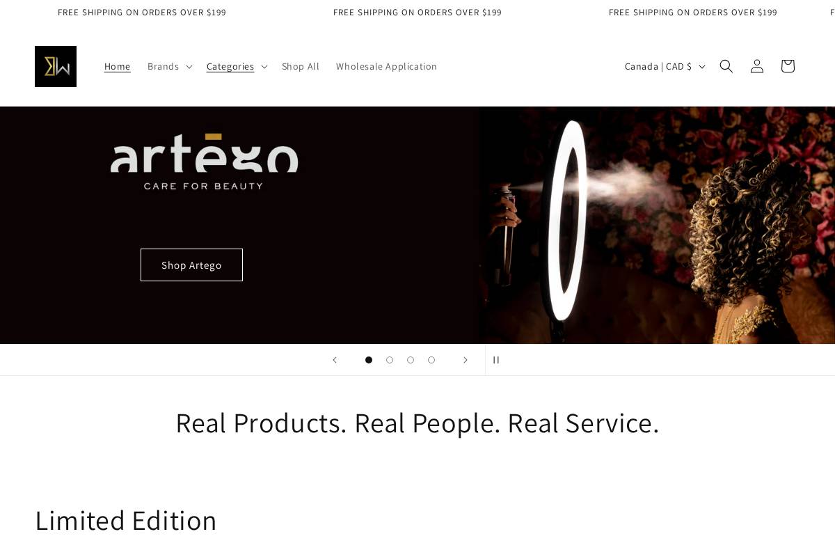 thebeautywarehouse.ca homepage screenshot