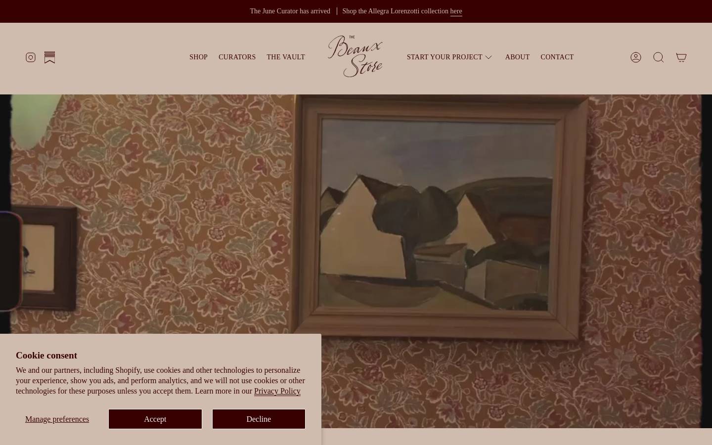 thebeauxstore.com homepage screenshot