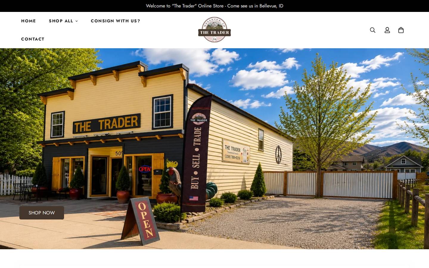 thebellevuetrader.com homepage screenshot