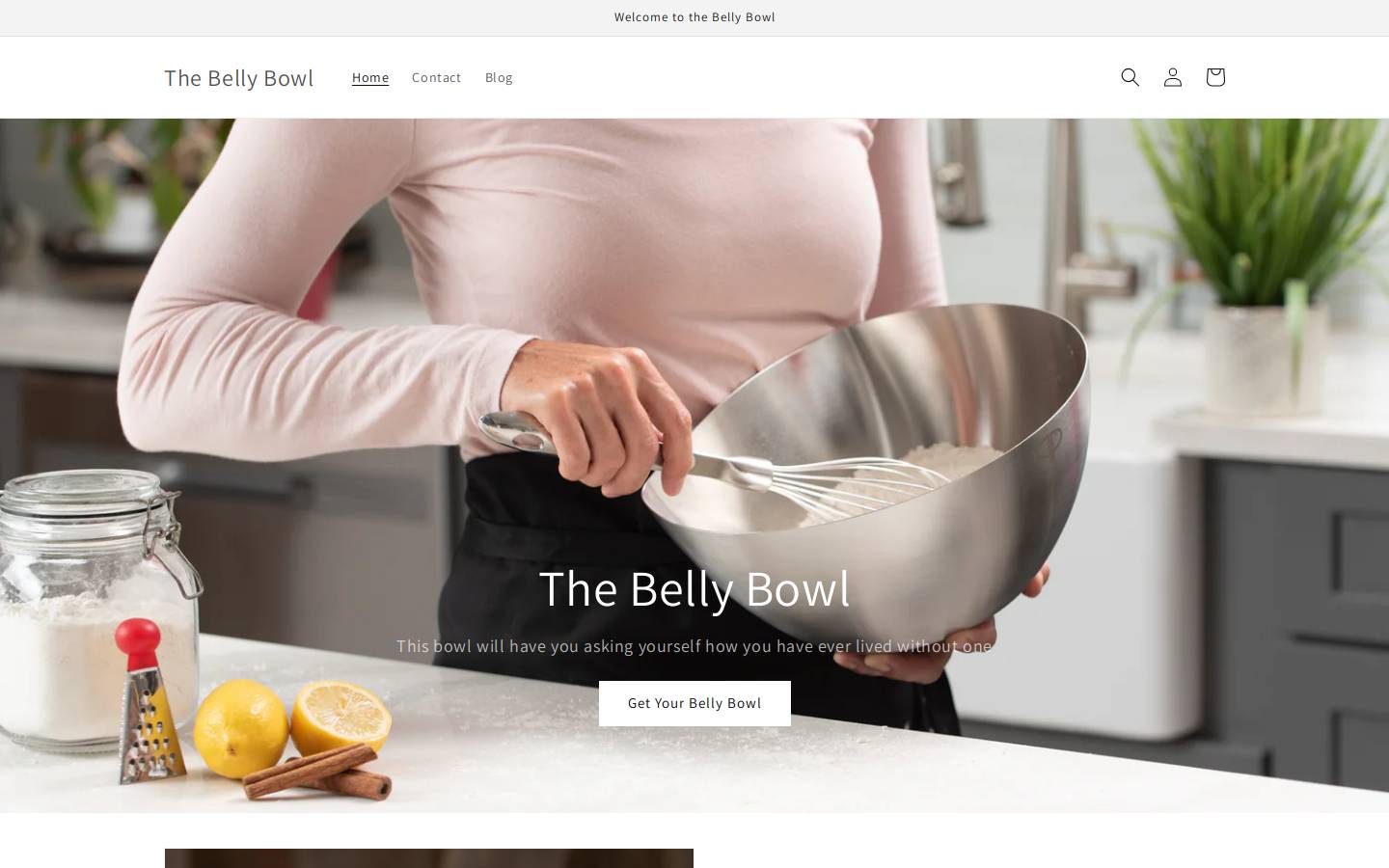 thebellybowls.com homepage screenshot