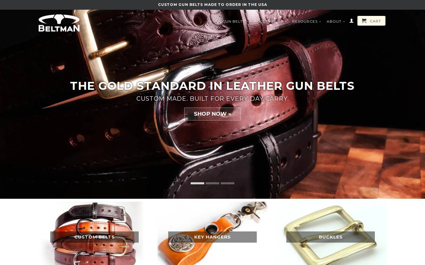 thebeltman.net homepage screenshot