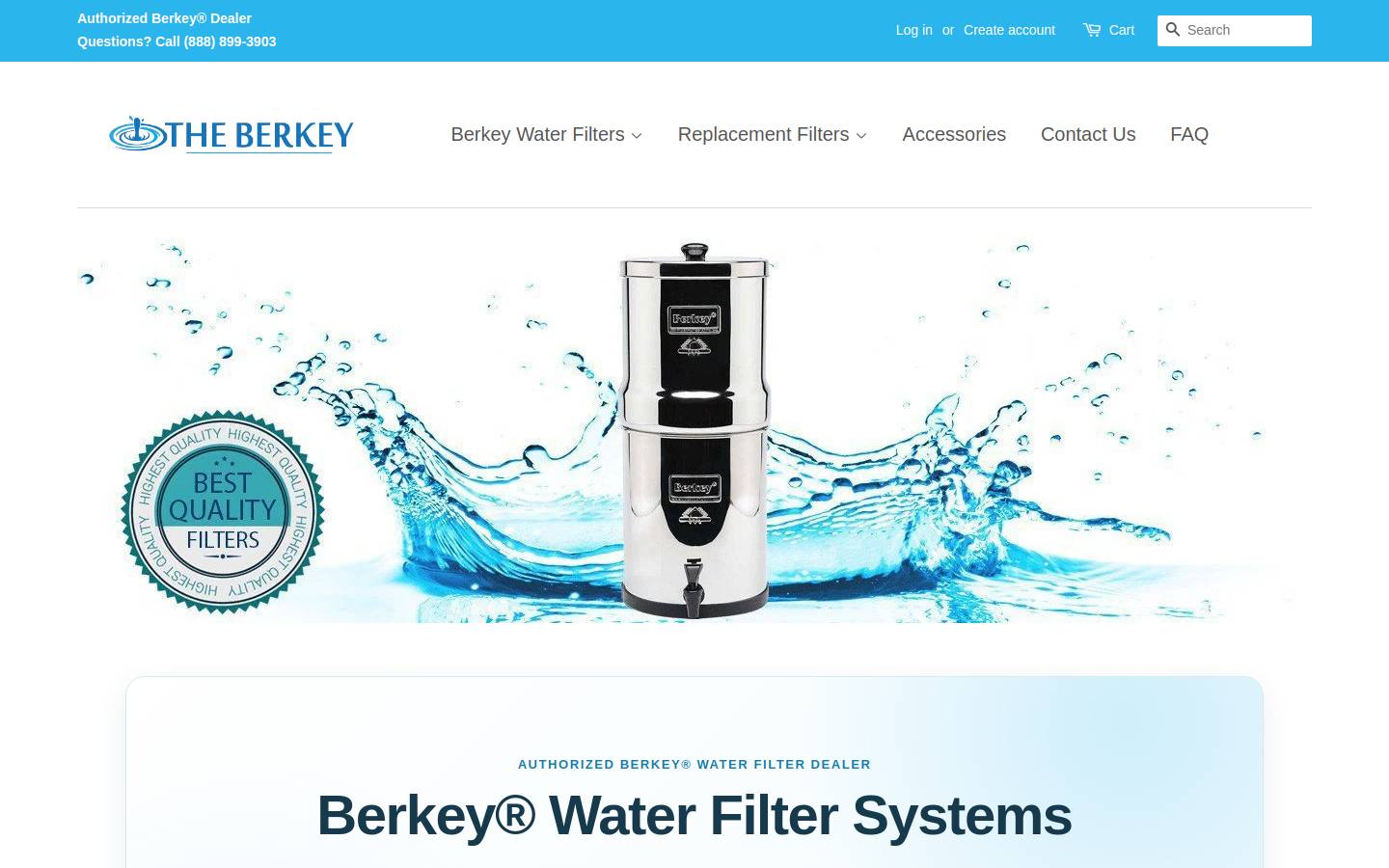 theberkey.com homepage screenshot