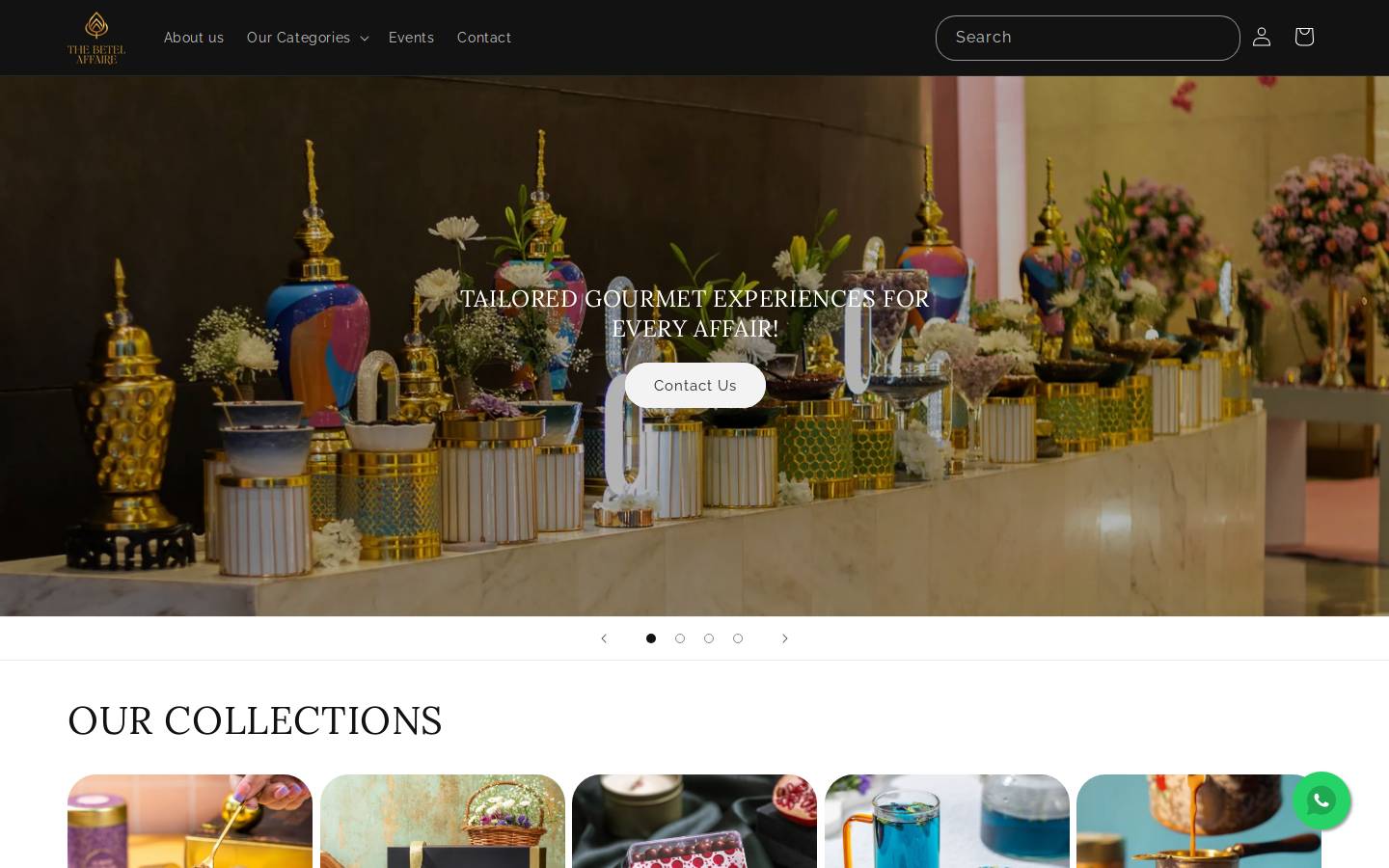 thebetelaffaire.co.in homepage screenshot