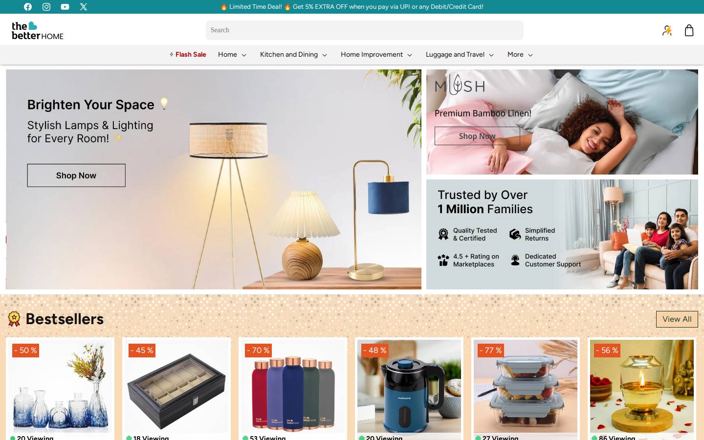 thebetterhome.com homepage screenshot