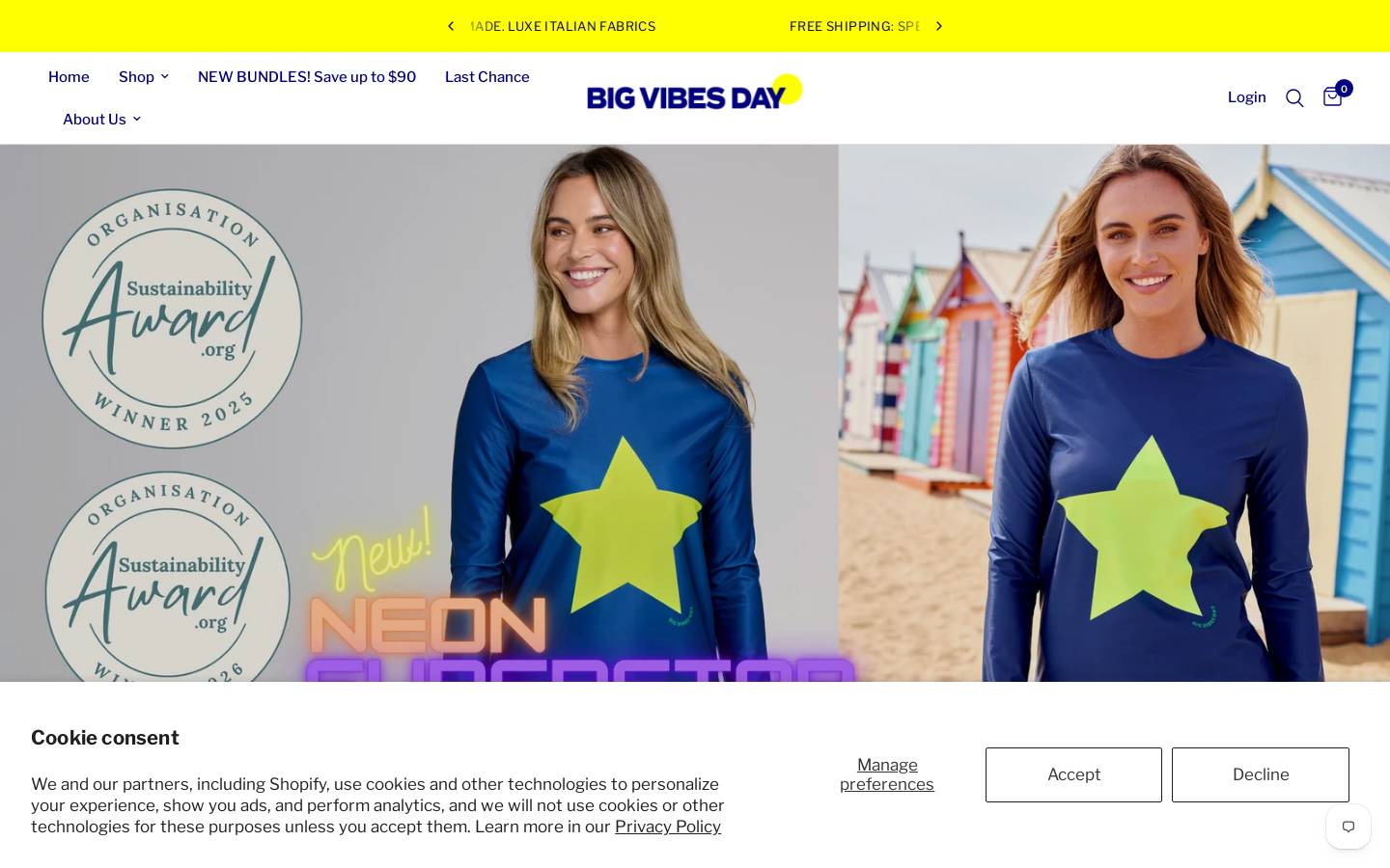 thebigvibesday.com homepage screenshot