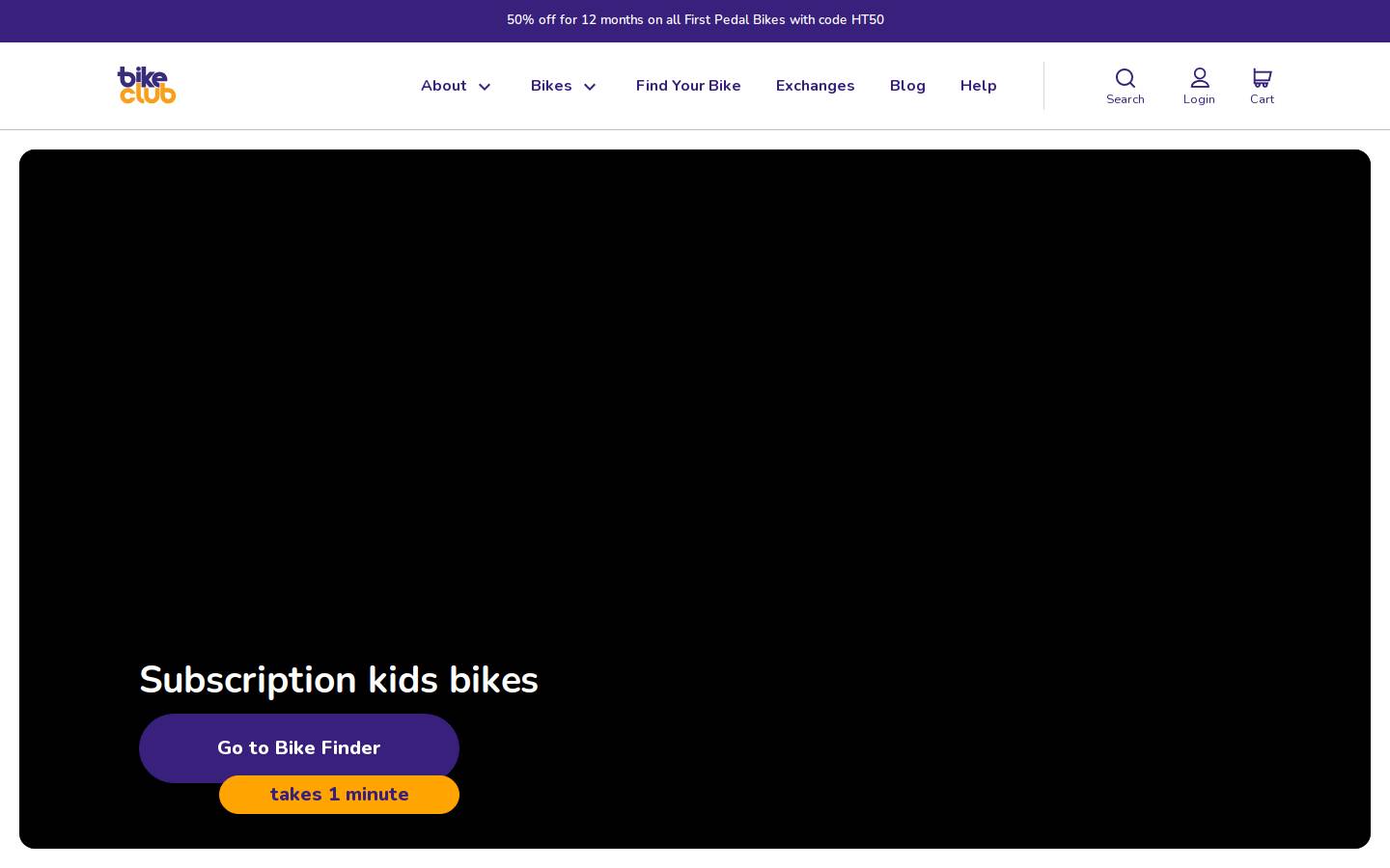 Bike Club UK homepage screenshot