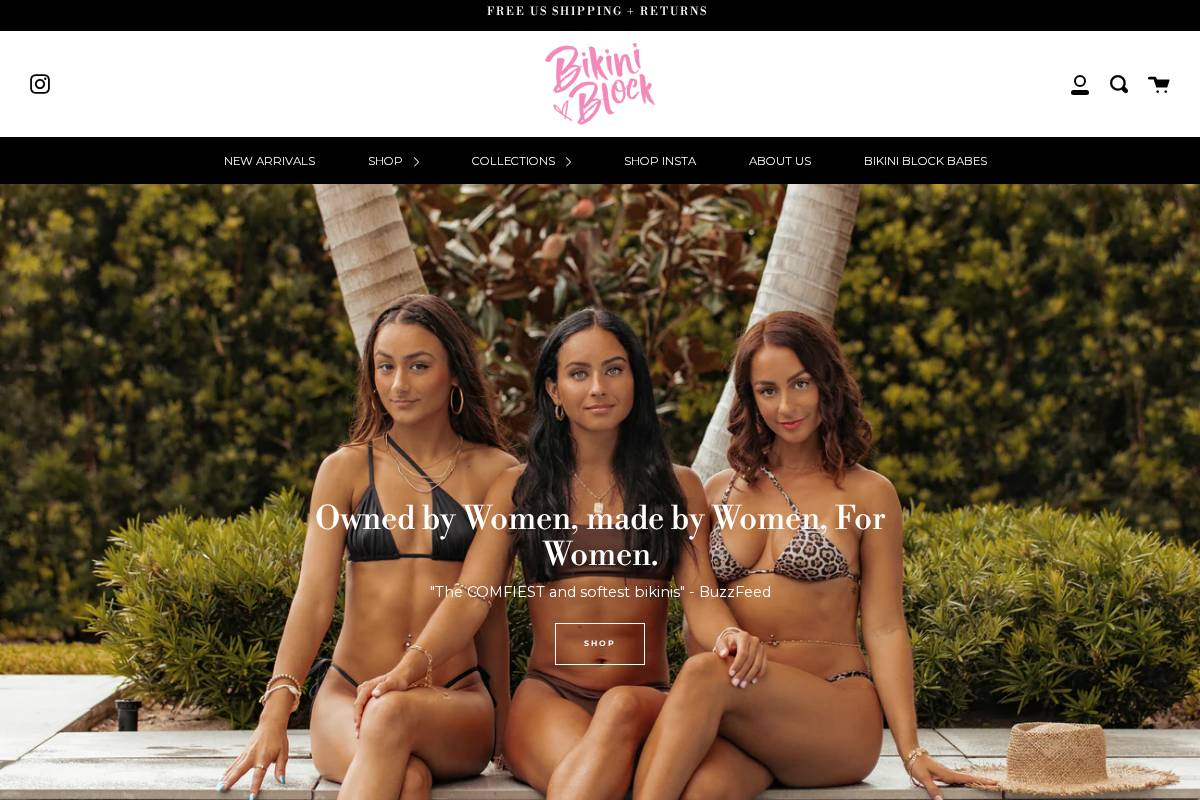 thebikiniblock.com homepage screenshot