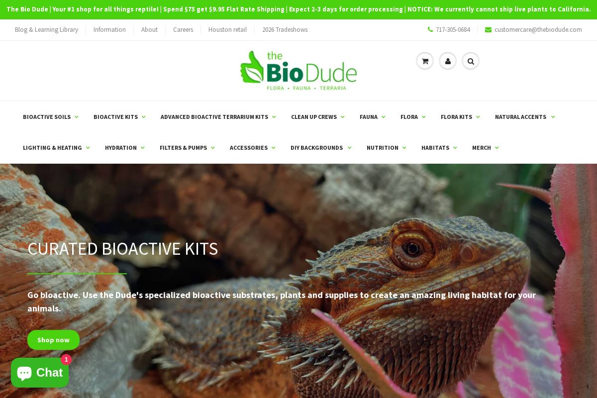 thebiodude.com homepage screenshot