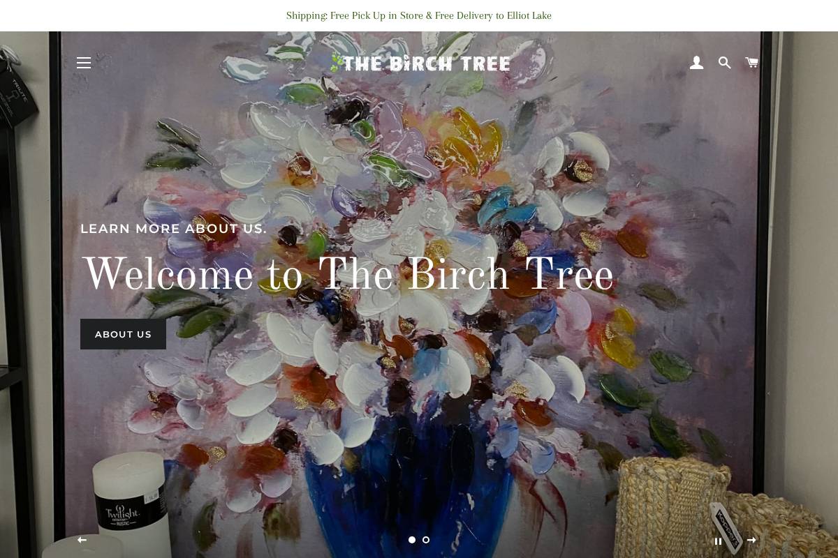 thebirchtree.ca homepage screenshot