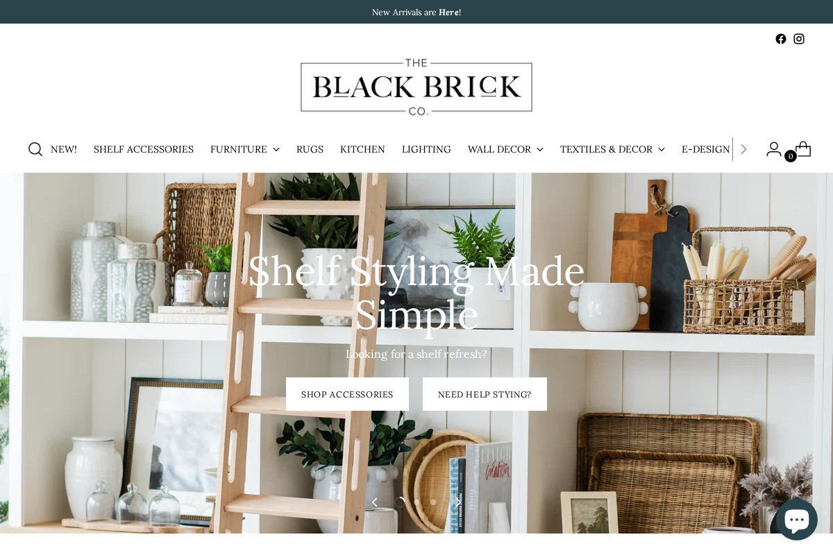 theblackbrickco.com homepage screenshot