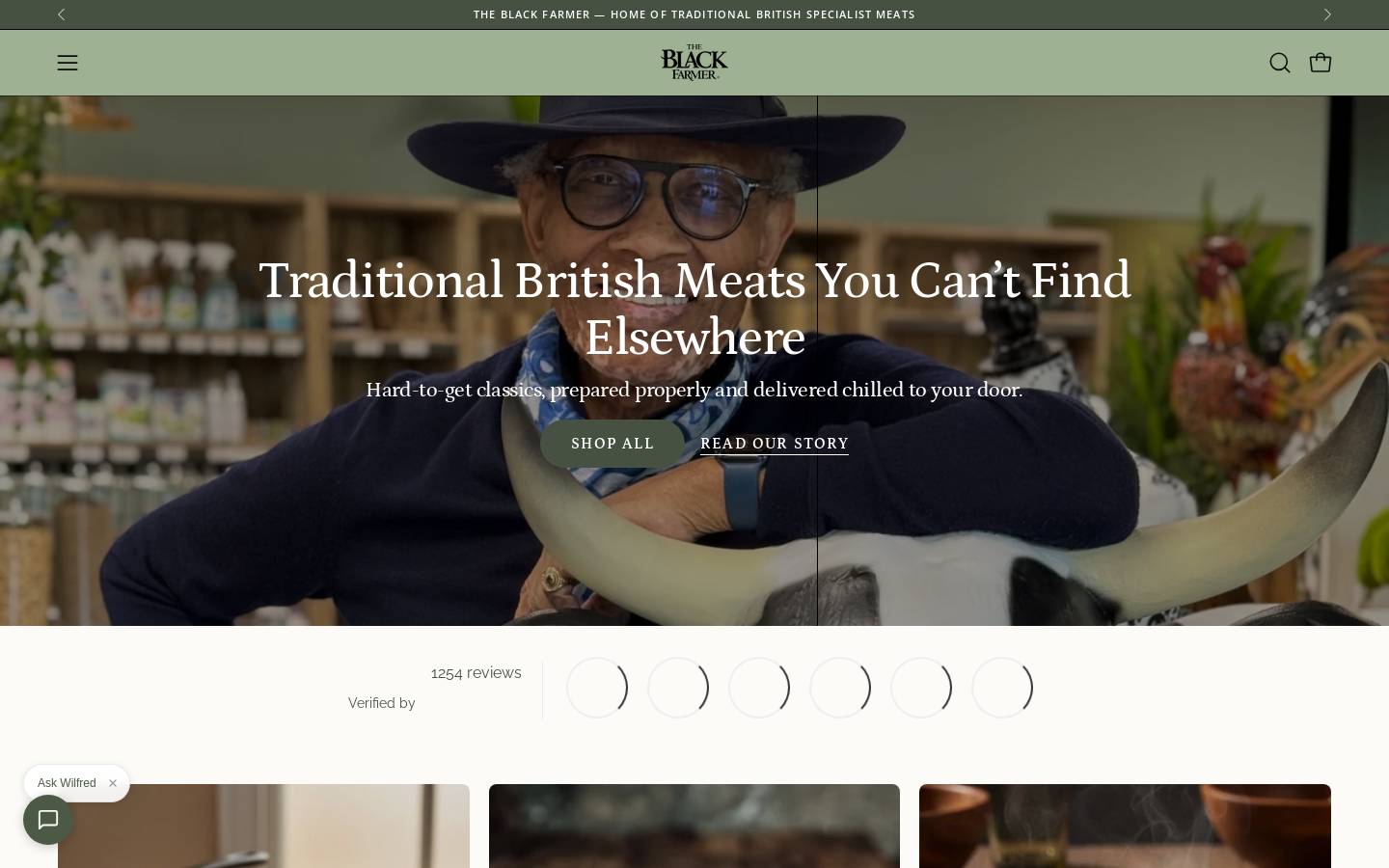 The Black Farmer homepage screenshot