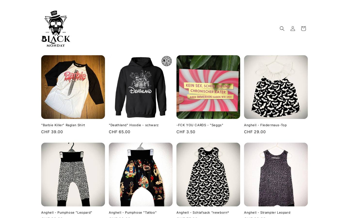 theblackmonday.com homepage screenshot