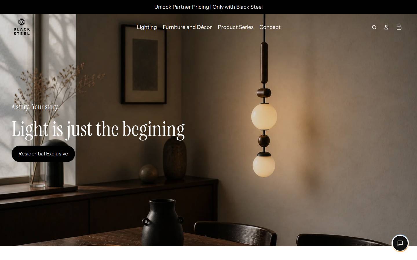 theblacksteel.com homepage screenshot