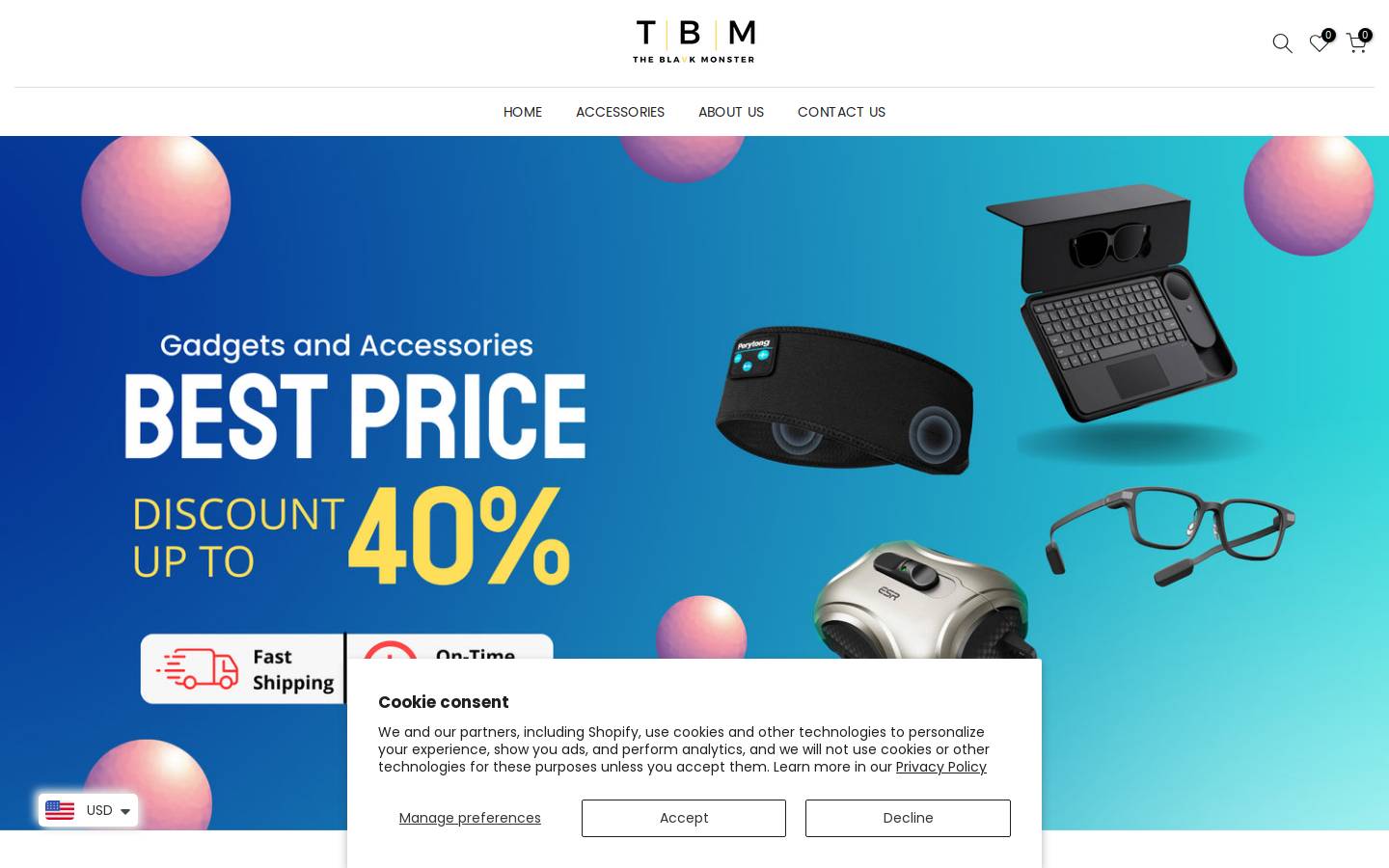 theblavkmonster.com homepage screenshot