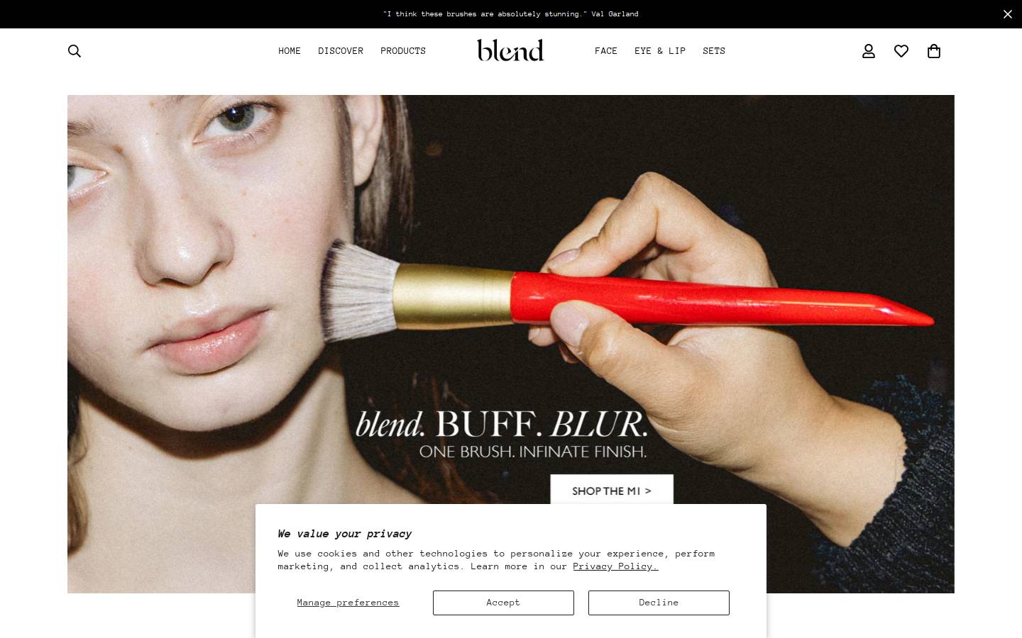 theblendcollection.com homepage screenshot