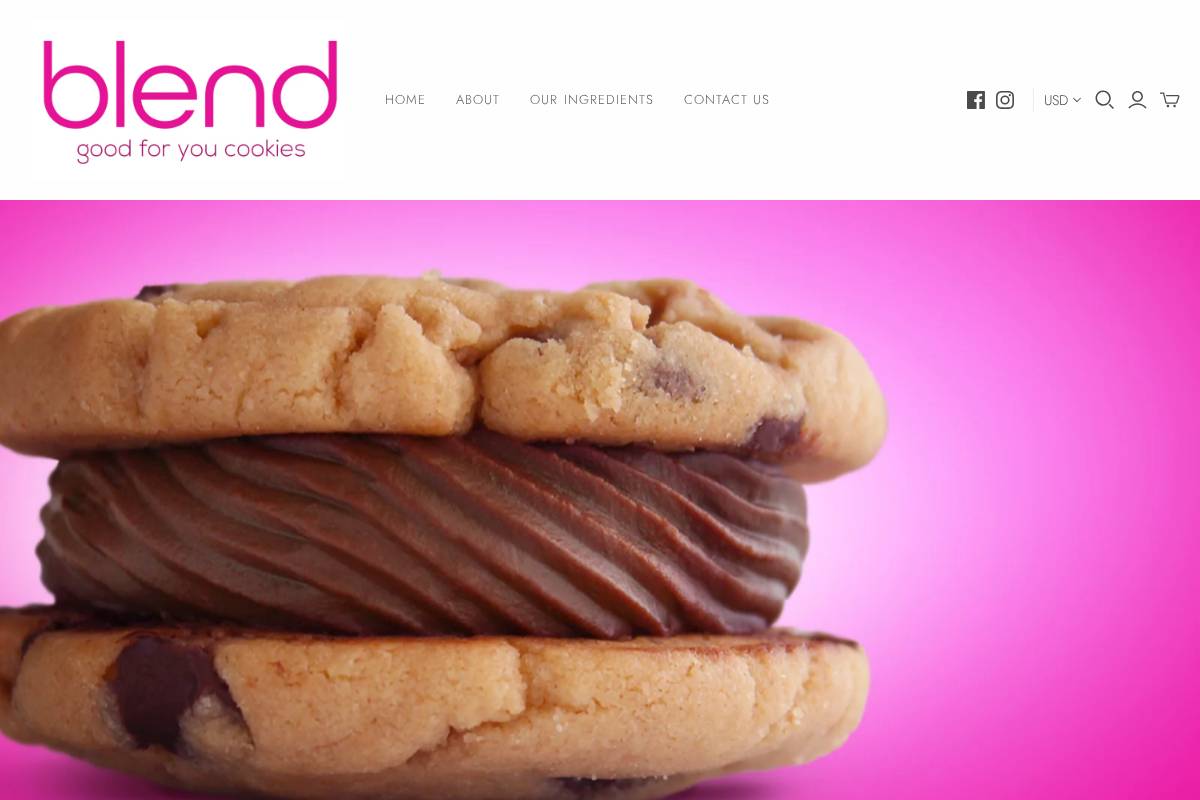 theblendfoodco.com homepage screenshot
