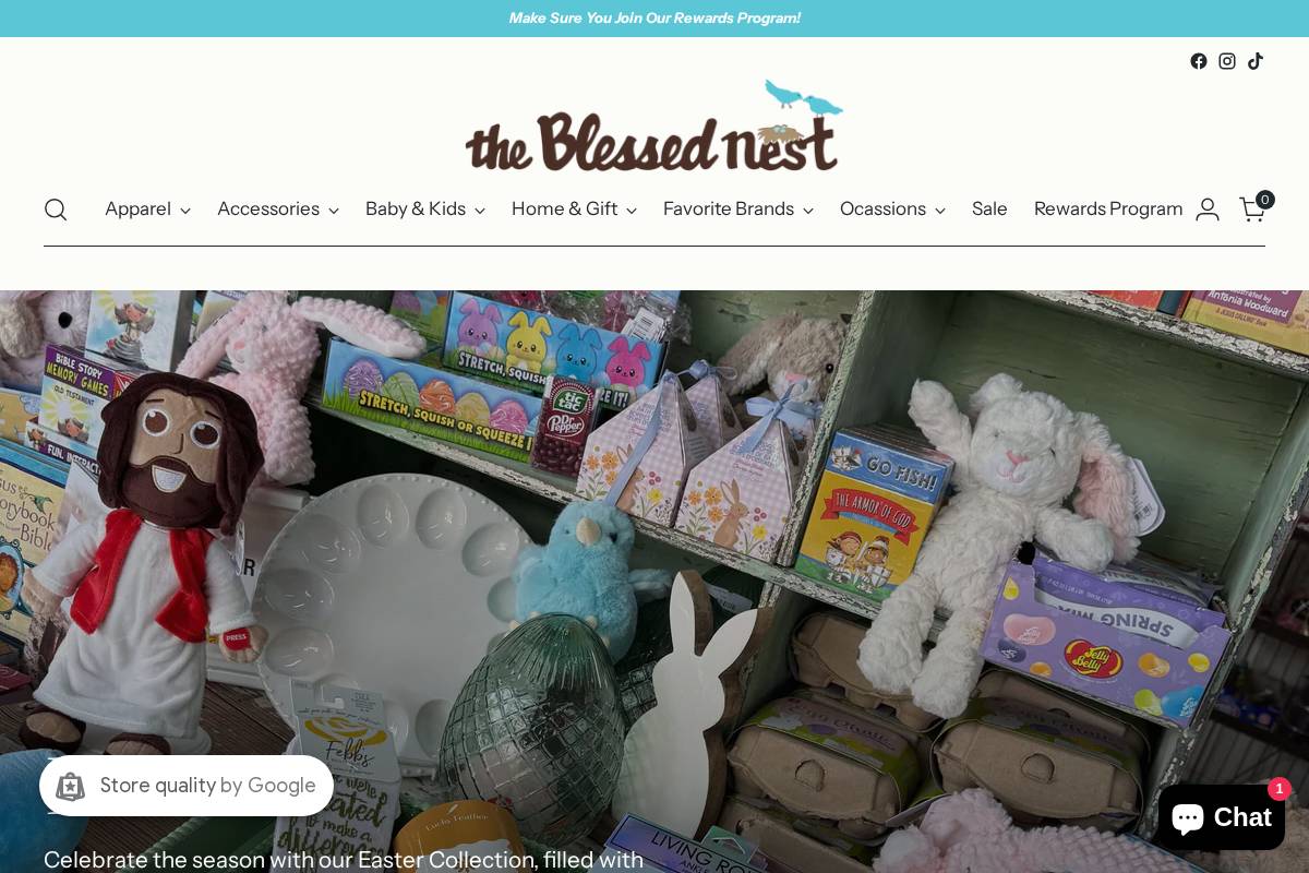theblessednesttx.com homepage screenshot