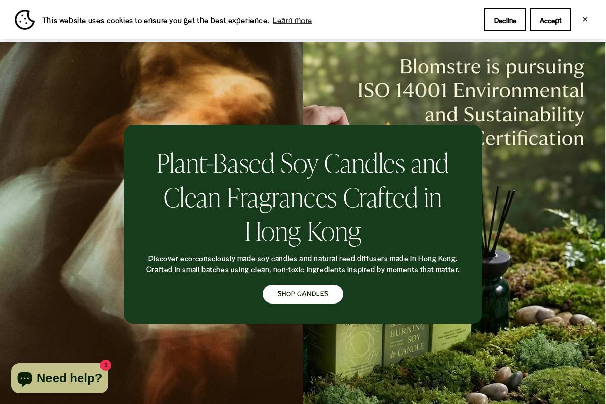 theblomstre.com homepage screenshot