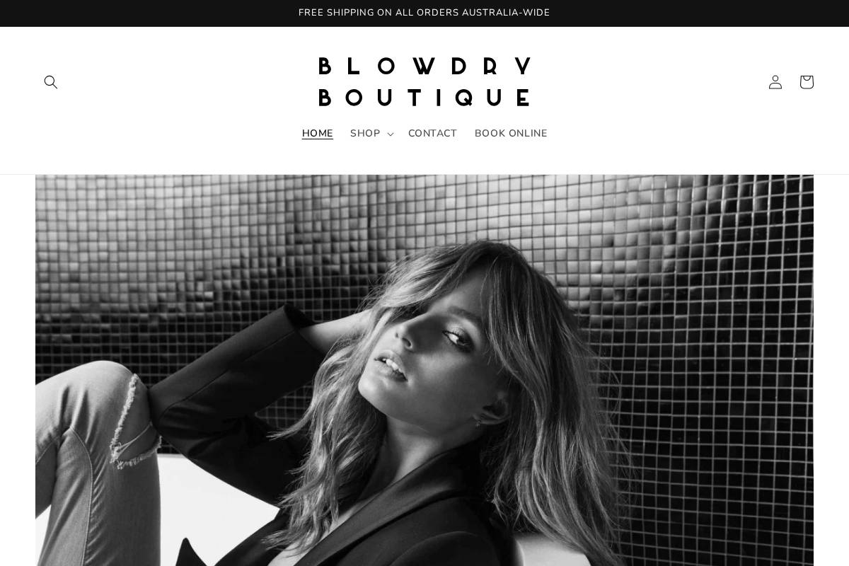 theblowdryboutique.com homepage screenshot
