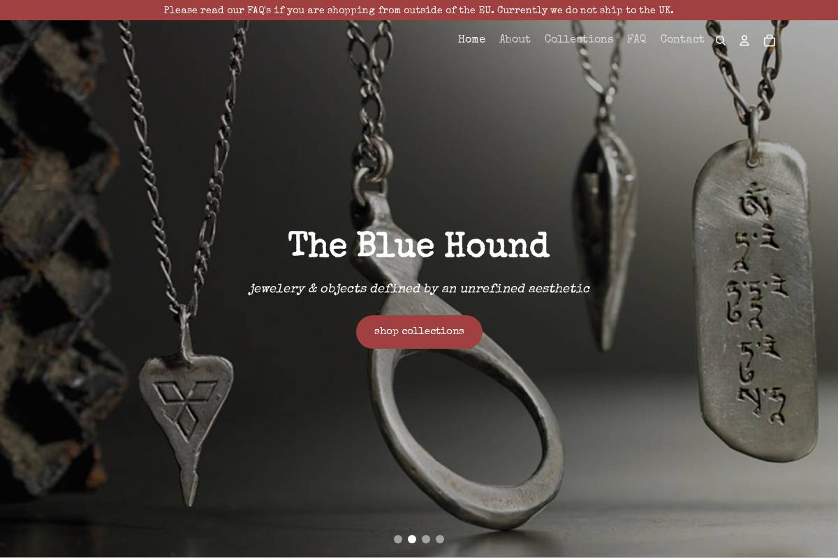 thebluehound.nl homepage screenshot