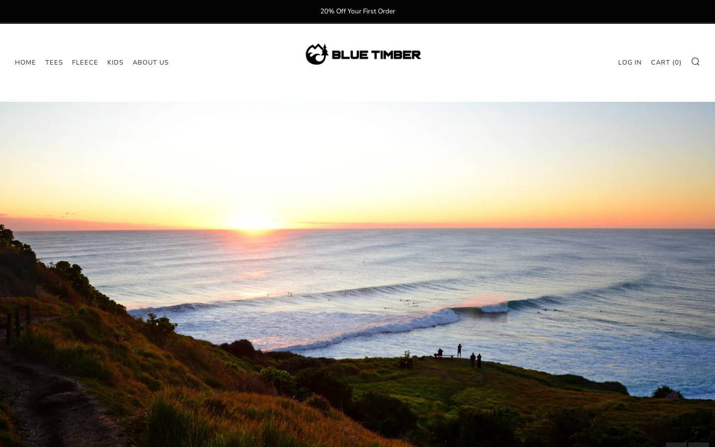 thebluetimber.com homepage screenshot