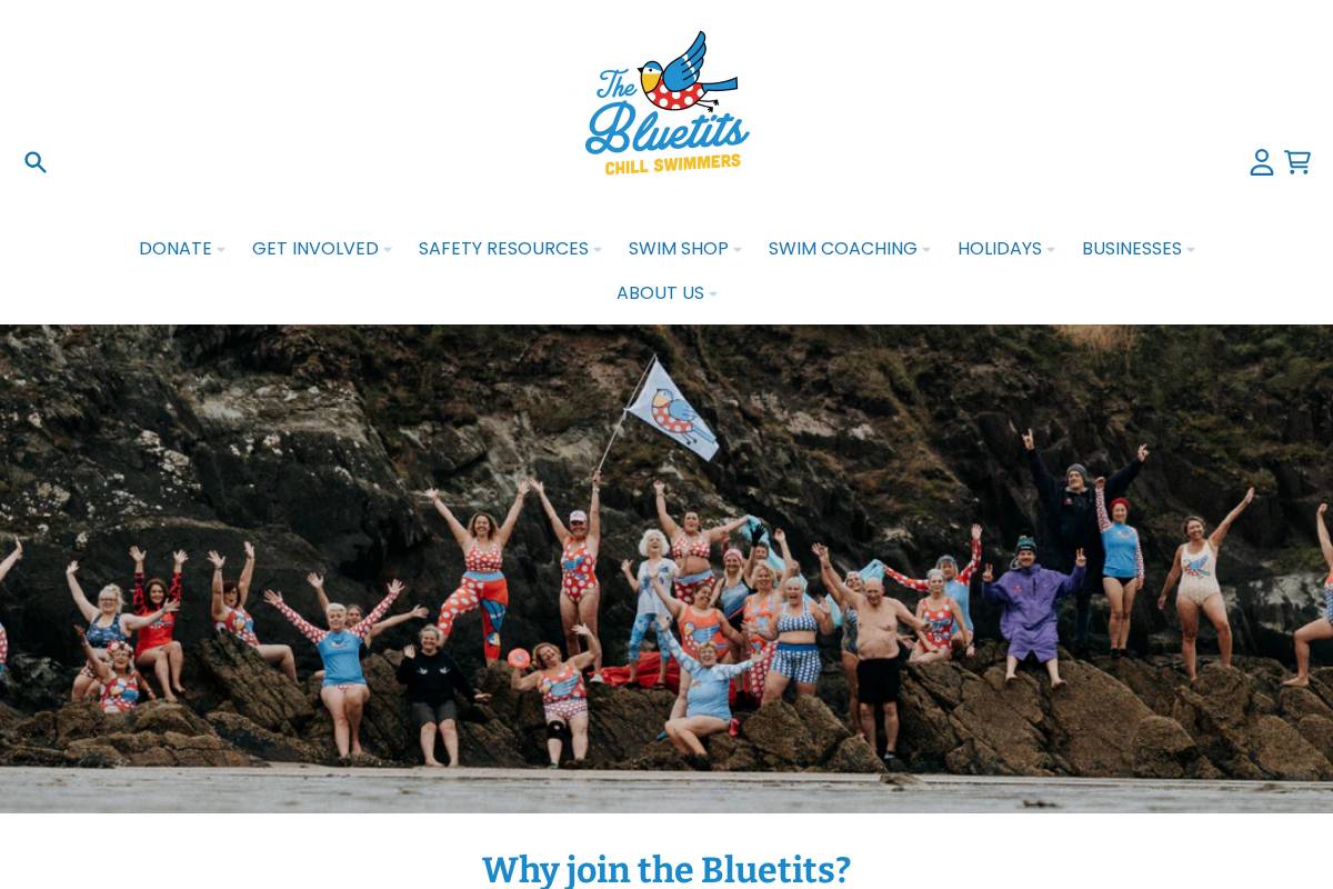 Thebluetits homepage screenshot