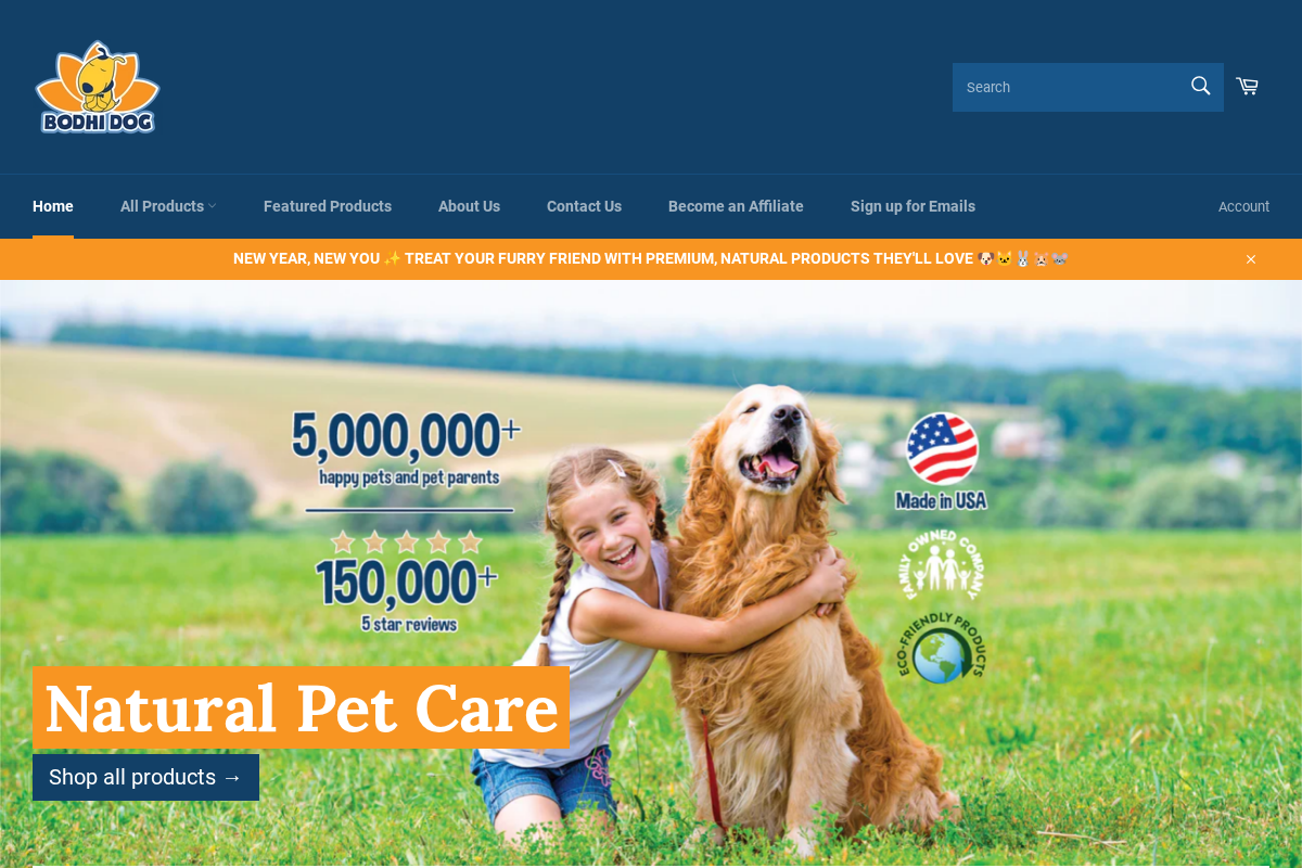 thebodhidog.com homepage screenshot