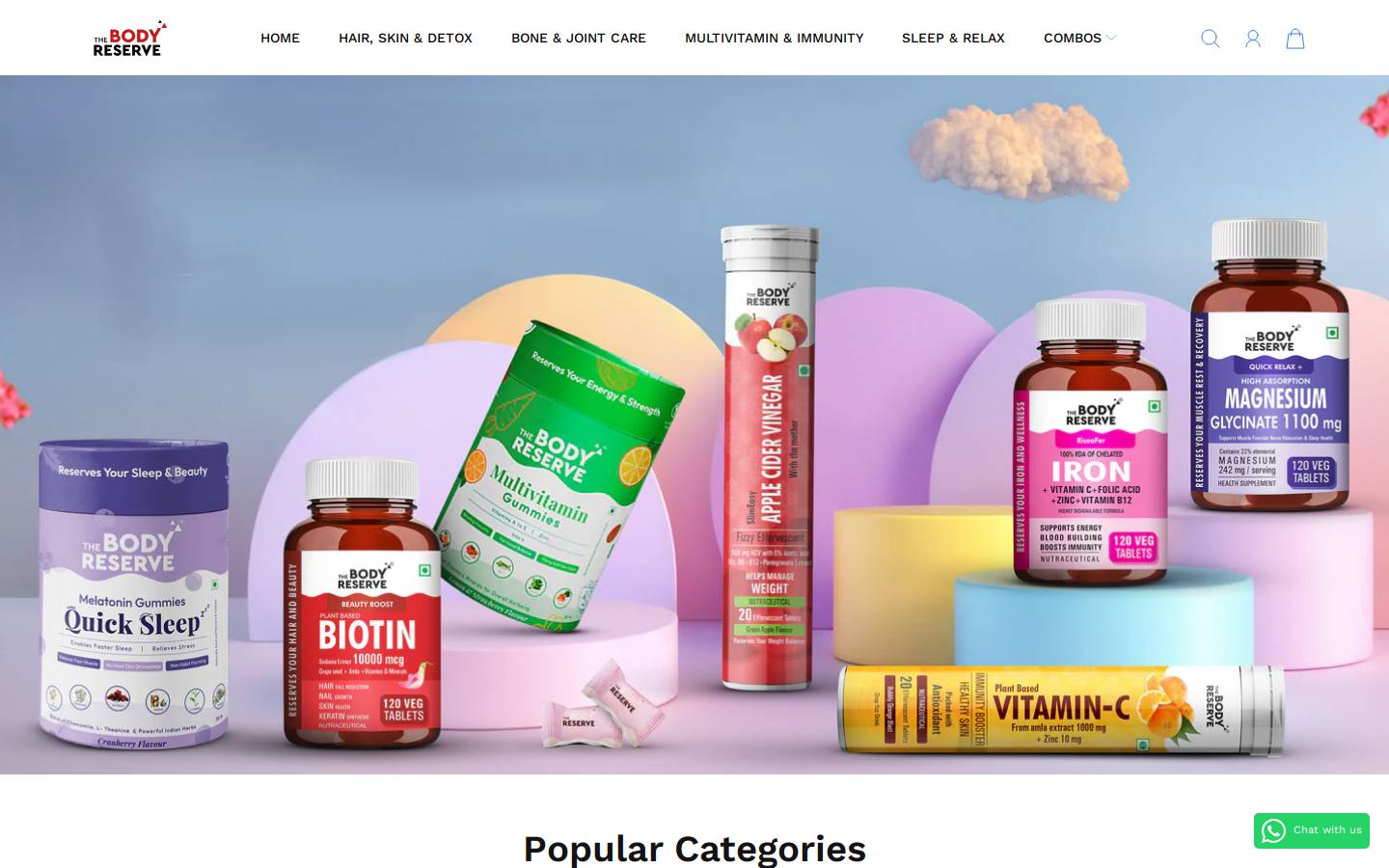 thebodyreserve.com homepage screenshot