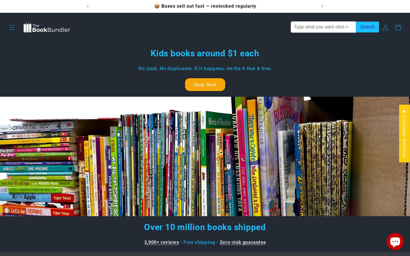 thebookbundler.com homepage screenshot