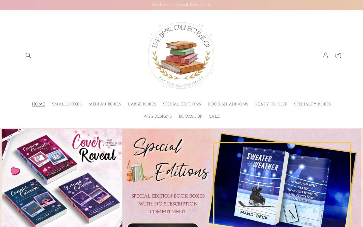 thebookcollectiveco.com homepage screenshot