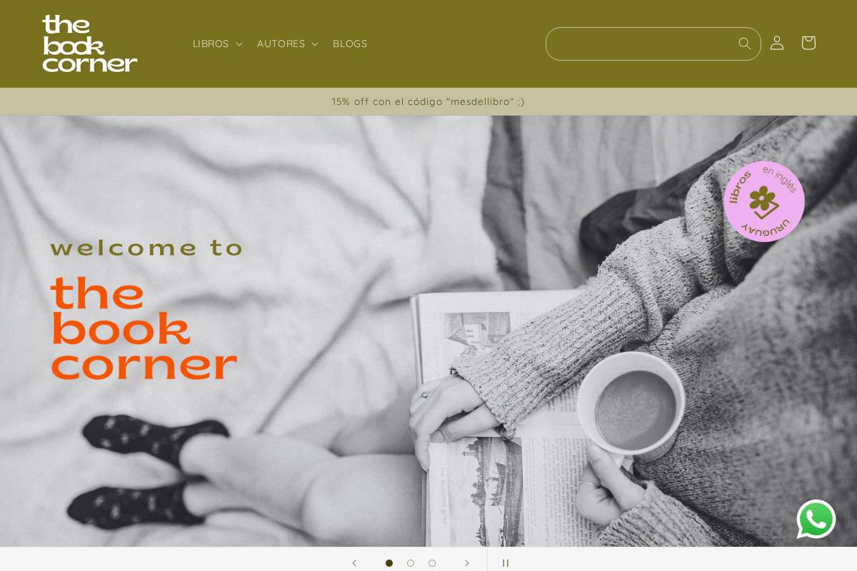 thebookcorneruy.com homepage screenshot