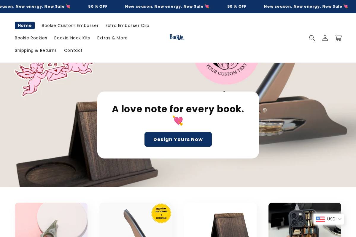 thebookierookie.com homepage screenshot