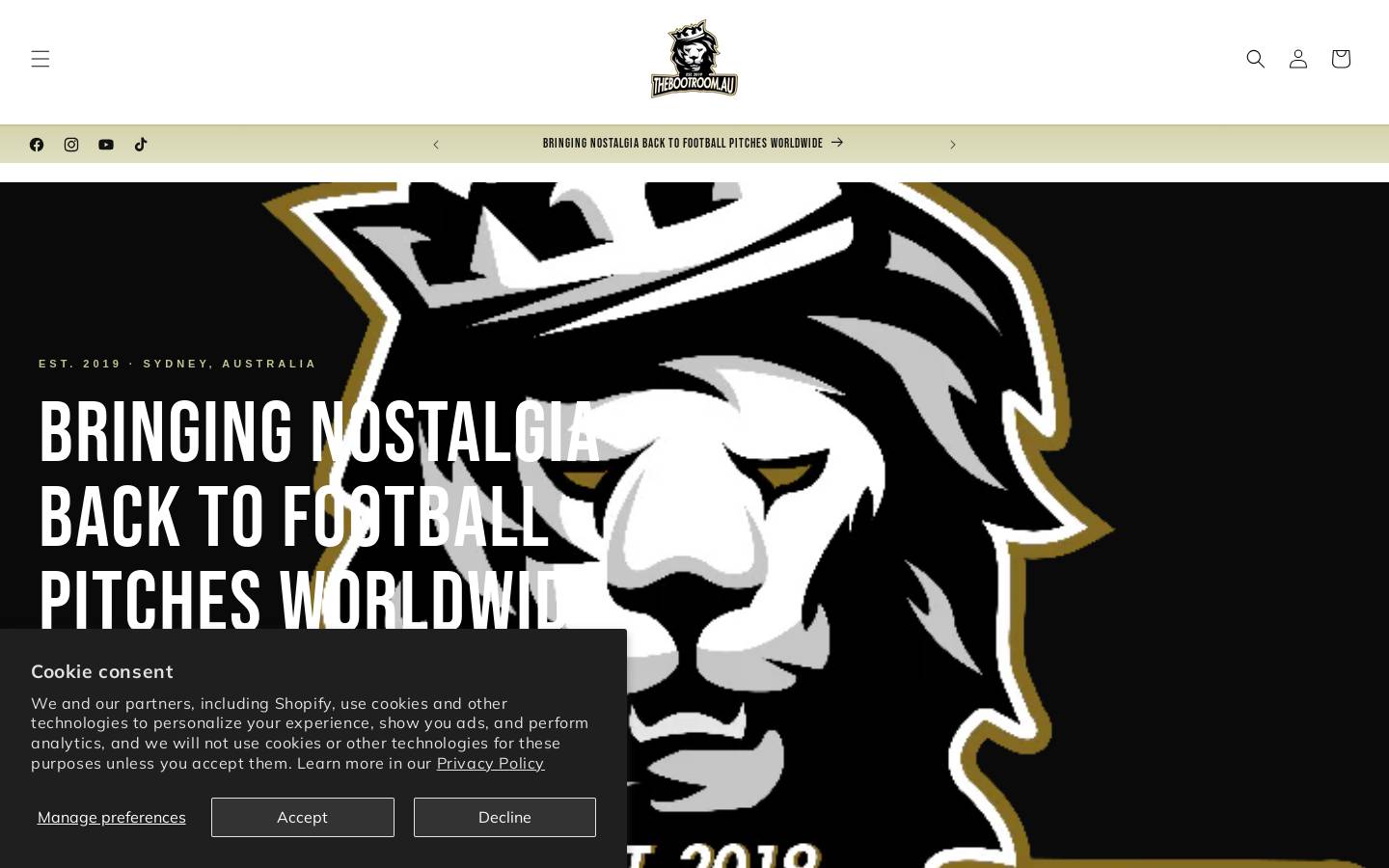 thebootroom.com.au homepage screenshot