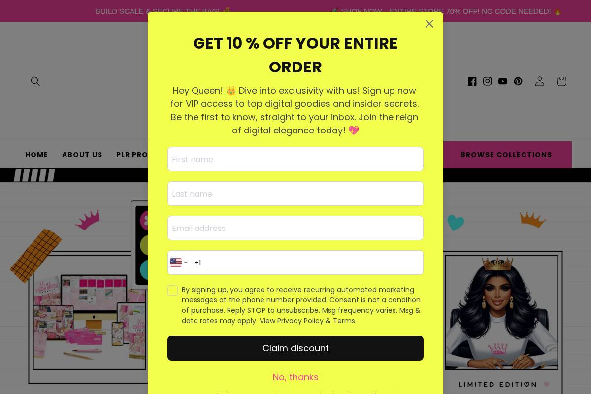 thebossqueenshop.com homepage screenshot