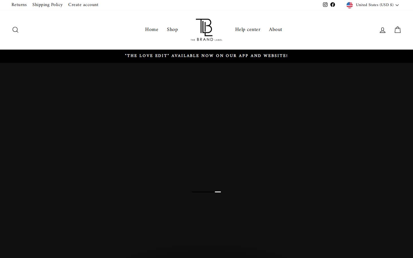 thebrand-label.com homepage screenshot