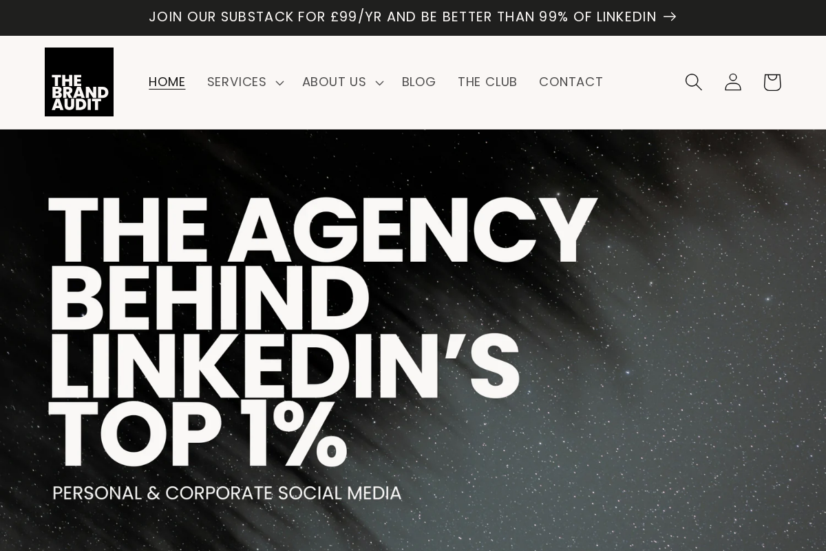 TheBrandAudit homepage screenshot