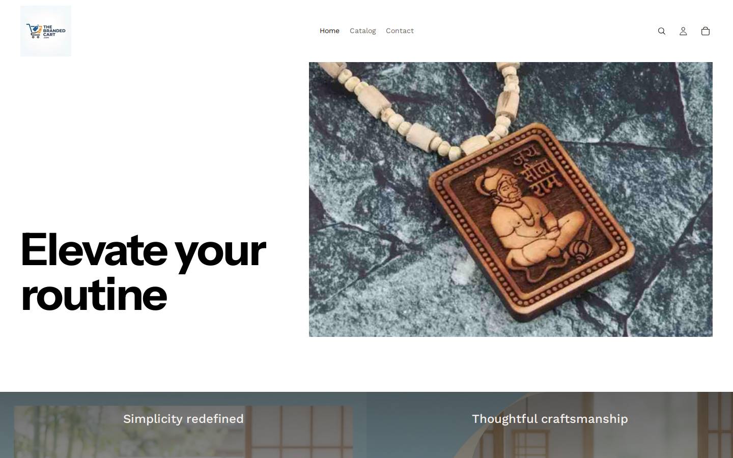 thebrandedcart.com homepage screenshot