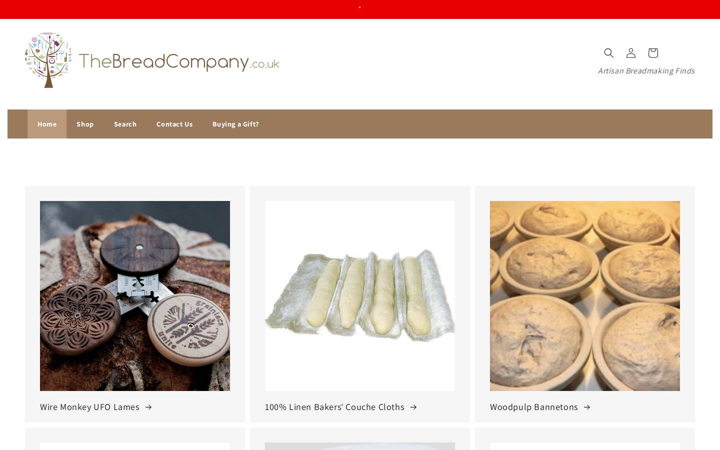 thebreadcompany.co.uk homepage screenshot