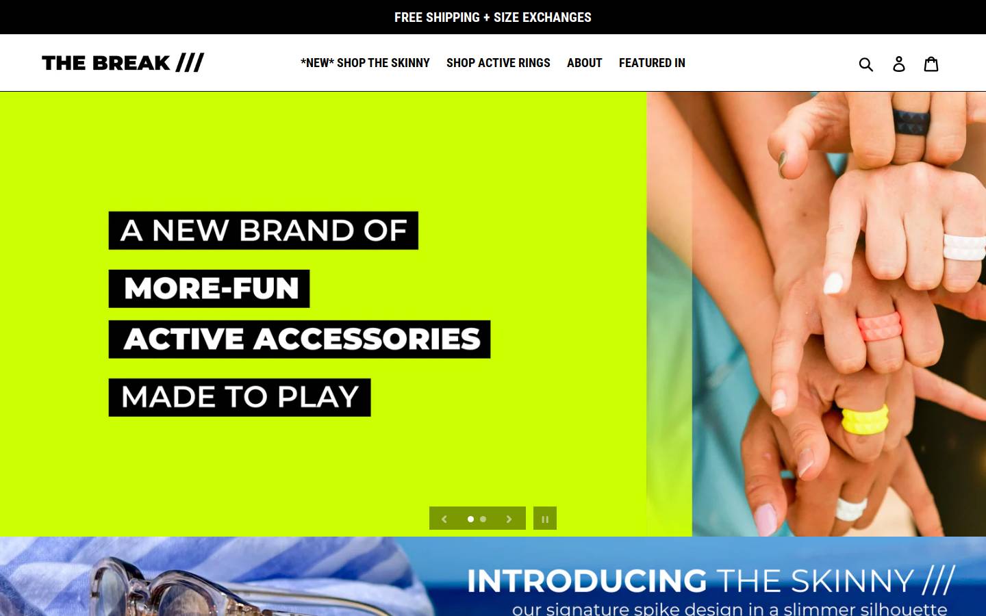 thebreakactive.com homepage screenshot