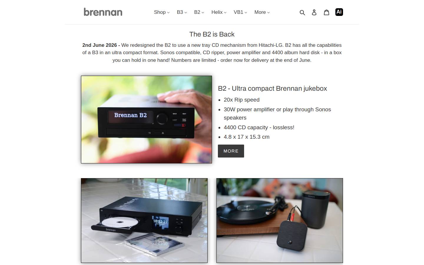 thebrennan.com homepage screenshot