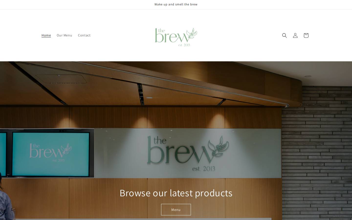 thebrewcoffeeshop.ca homepage screenshot