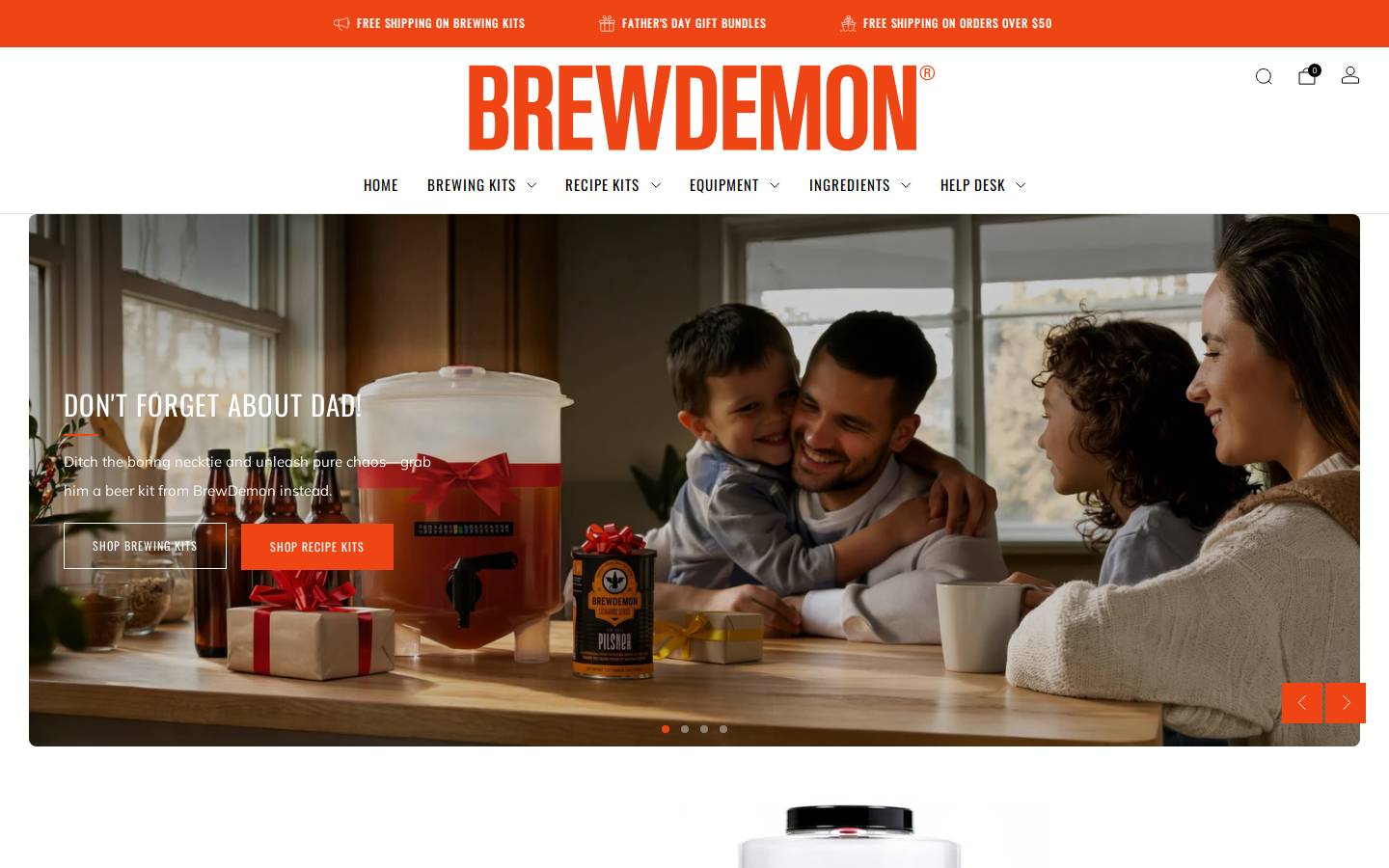thebrewdemon.com homepage screenshot