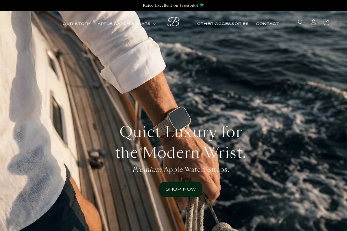 The Bridge | Watch Straps homepage screenshot