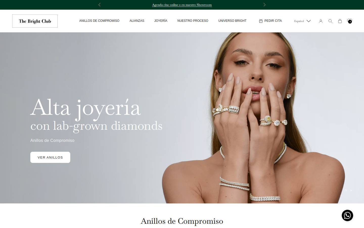thebrightclub.es homepage screenshot